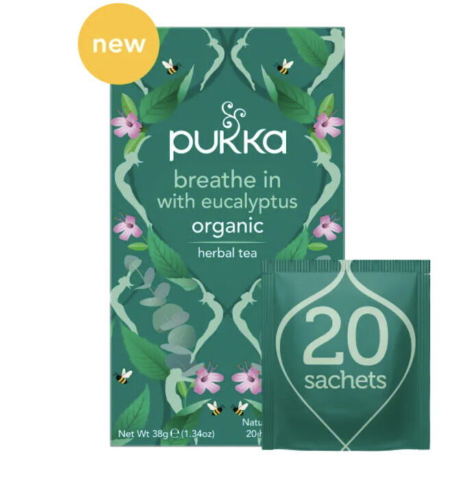 Pukka Breathe in with Eucalyptus herbal tea