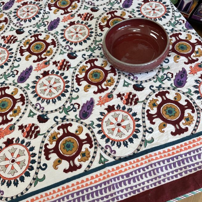 Anokhi Square Tablecloth 140cm