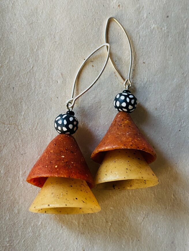 Sammunat Nepal Cone Earrings spice