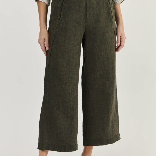 Naturals O&J Linen Pants Licorice