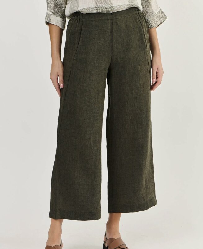 Naturals O&J Linen Pants Licorice