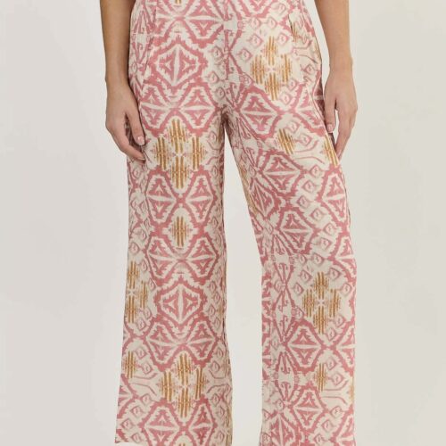 Naturals O&J Wide leg ikat pants