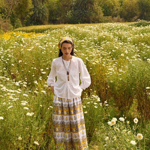 Anokhi White Shirt in field