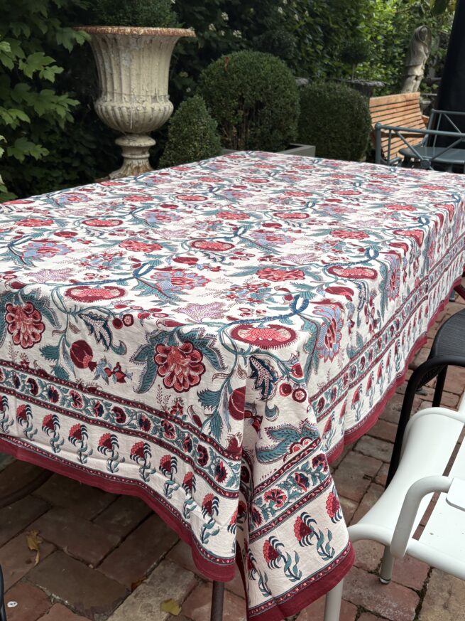 Anokhi tablecloth block printed