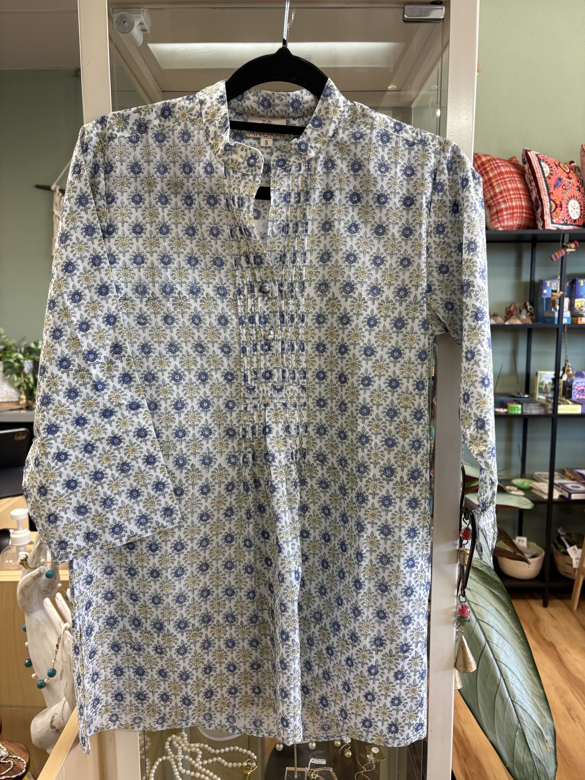 Anokhi Smock Shirt Small Flower Design