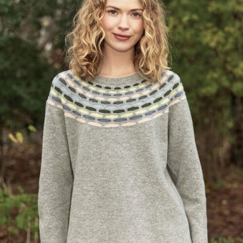 mansted dk Brigitte Lambswool Yoke Jumper