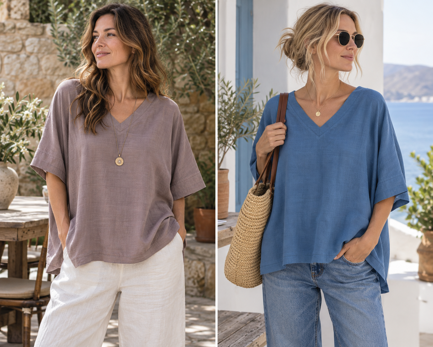 Lulu Chariot Top One Size Linen & Cotton Slub - Image 2