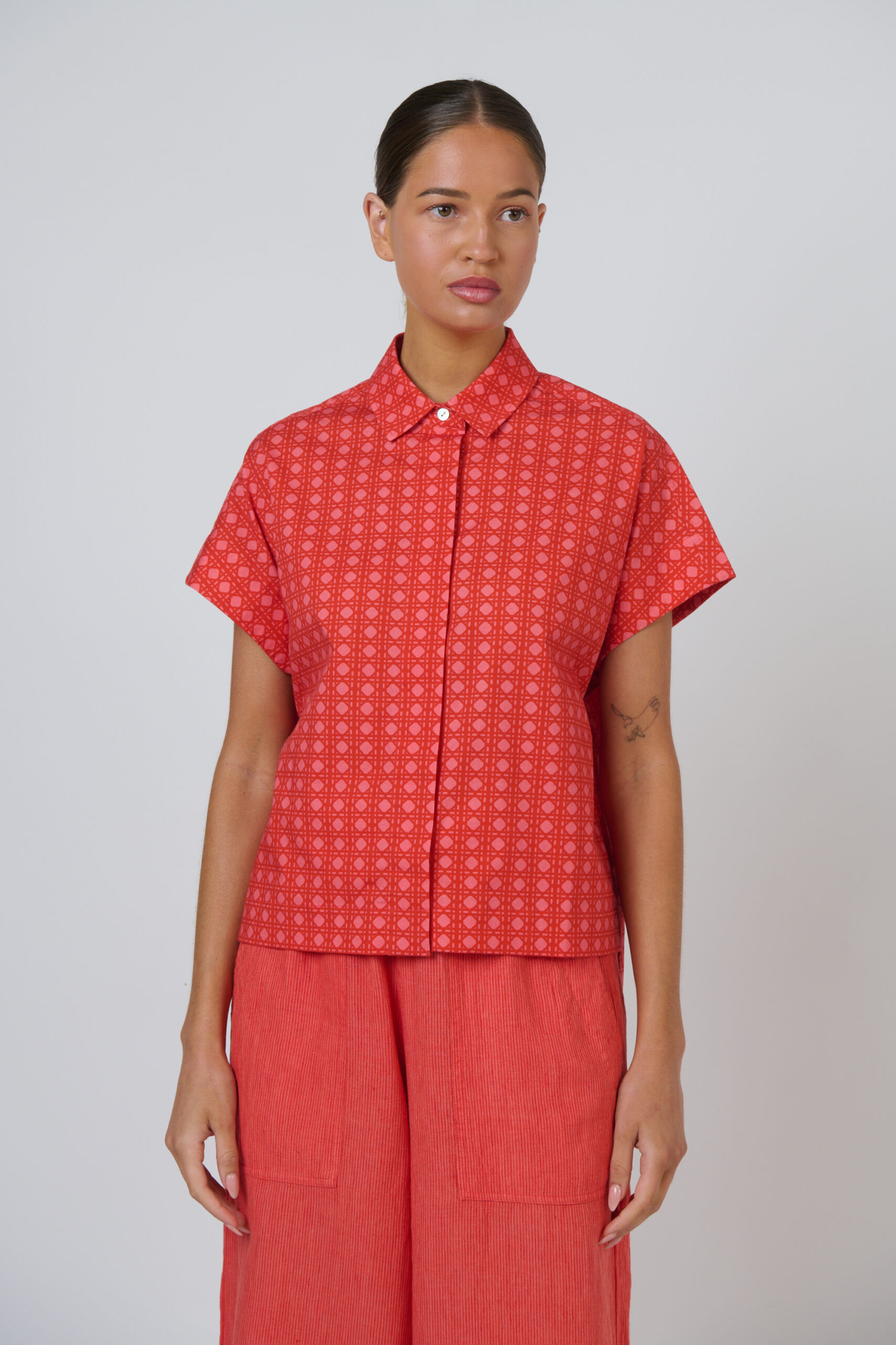 Naturals by O&J GA533 Poplin Top Cannage