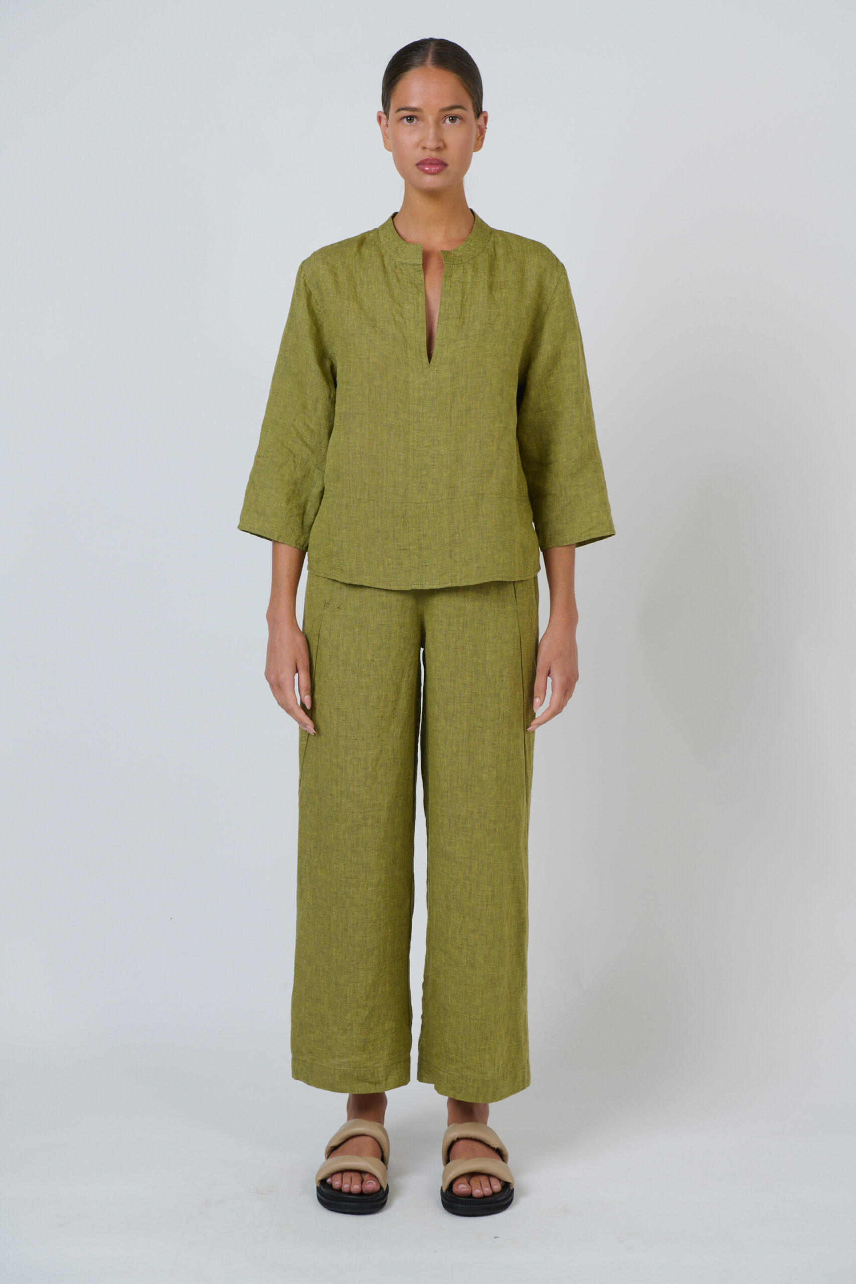 Naturals by O&J Ga398 Linen Pants Balsam - Image 2