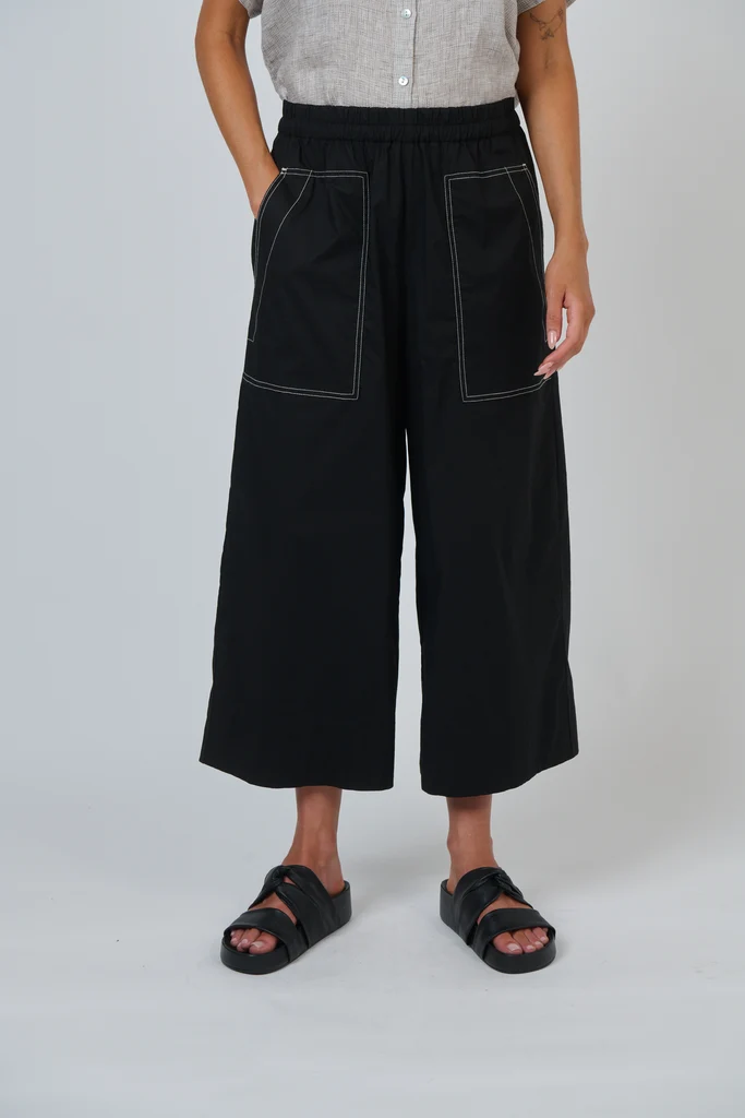 Naturals by O&J GA713 Poplin Pants Black