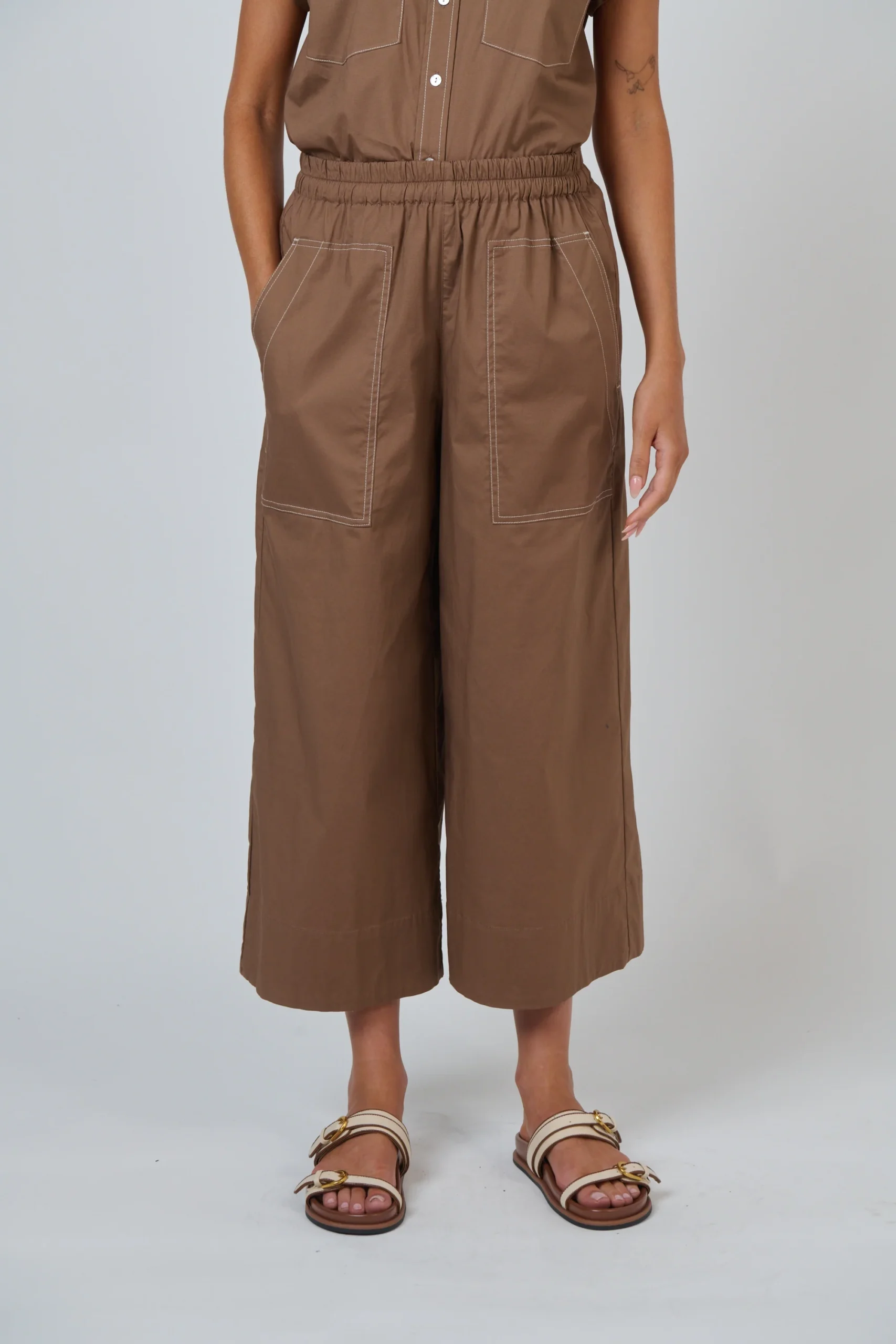 Naturals by O&J GA713 Poplin Pants Cookie - Image 2