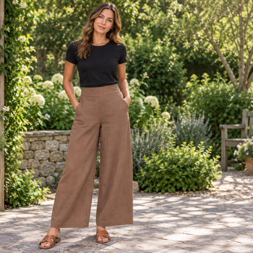 Lulu Empire Linen Pants